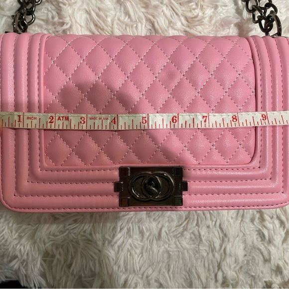 Nwt Pink Quilted Bag - Picture 2 of 8